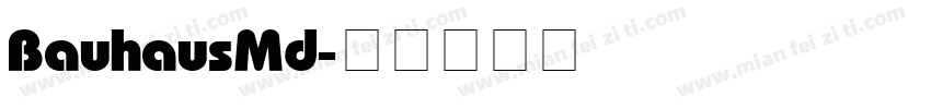 Bauhaus Md字体转换